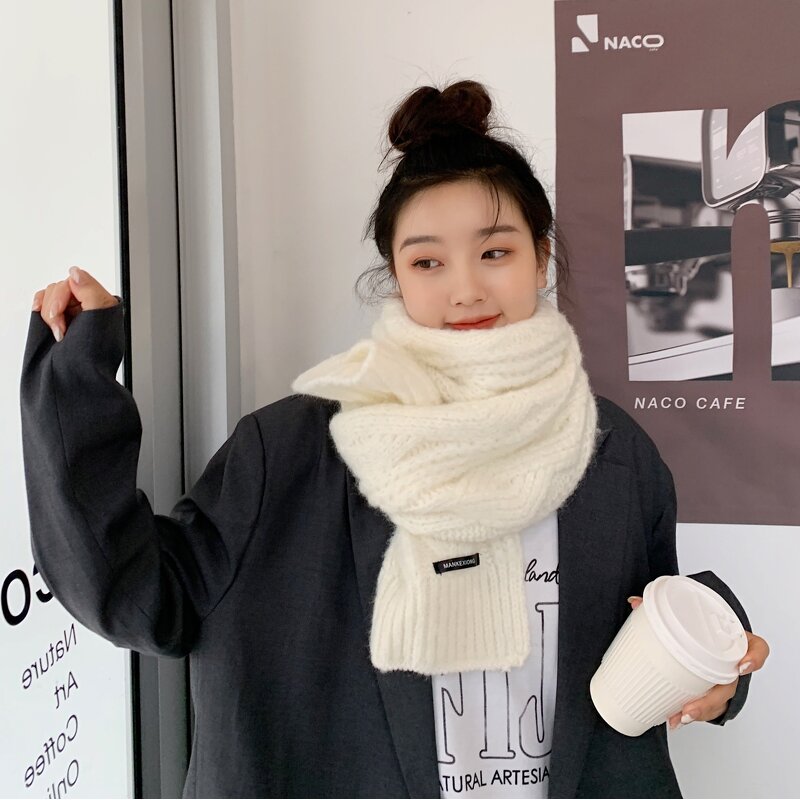 Korean Knitted Scarf Manufacturer - Autumn Winter Thick Warm Shag Line for Student Couples