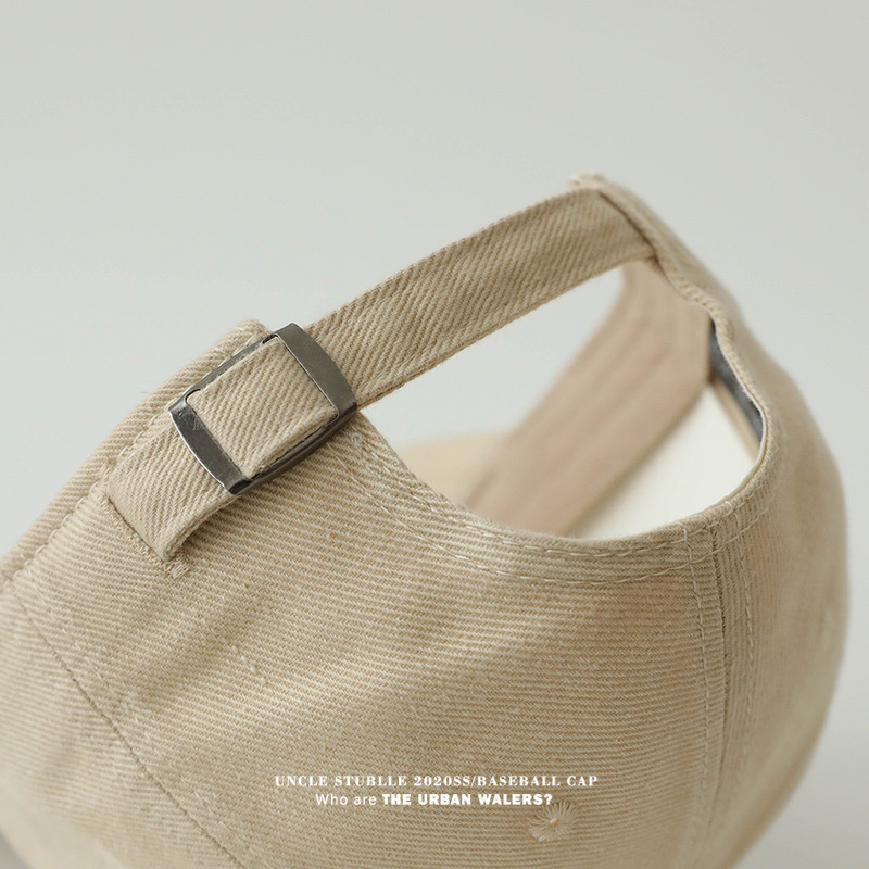 Polar Bear Embroidery Cap Supplier - Men's Women's Adjustable Widened Brim Face Small Washed Denim