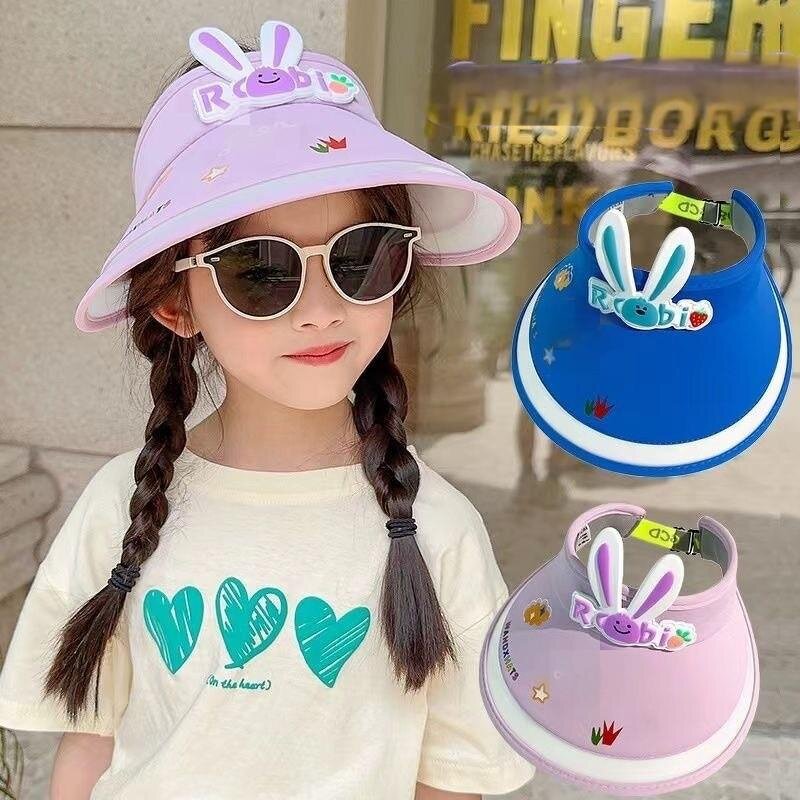 Children Topless Visor Hat Supplier - Hot Sale Casual Collapsible Multi-Color UV-resistant Breathable