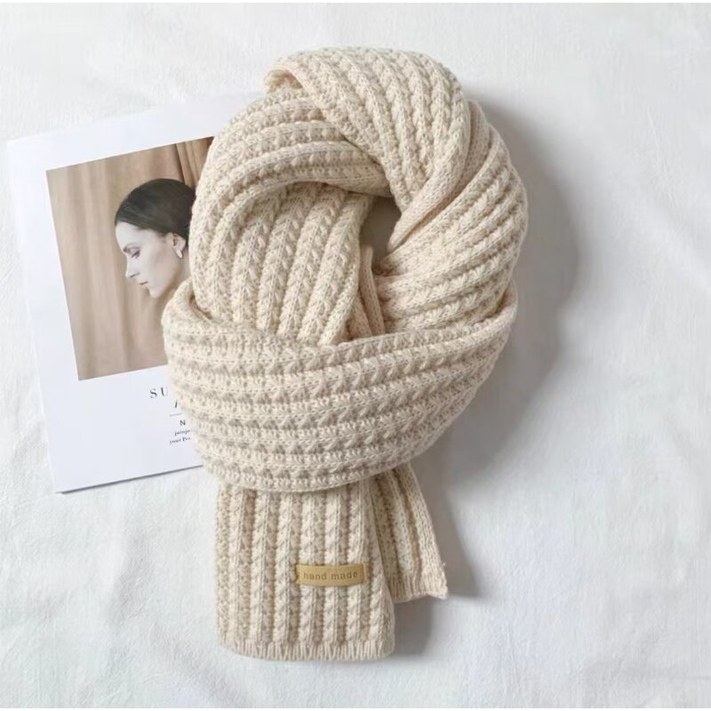 Winter Scarf Manufacturer - Wholesale Warm Breathable Fashion Solid Color Thickened Wool