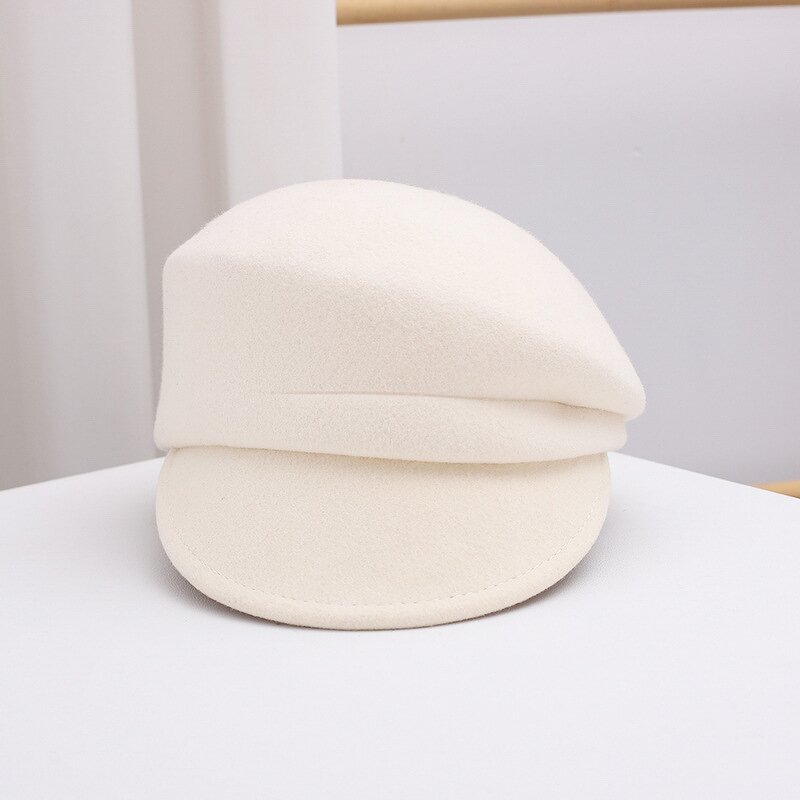 Short Brimmed Hat Factory - OEM/ODM Sophisticated Structured British New Autumn Winter Velvet