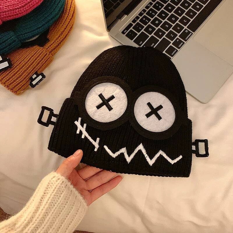 Robot Knitted Cap Factory - Wholesale High Quality Cute Design Funny Big Eye Cartoon