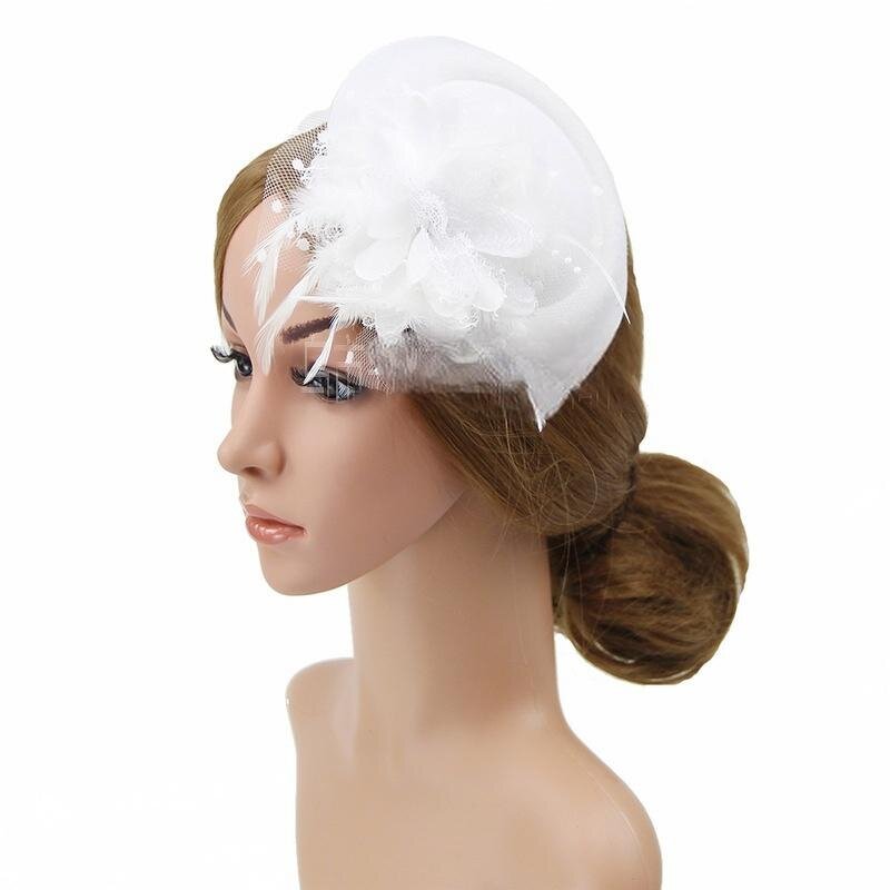 Vintage Veil Hair Accessories Factory - High Quality Factory Direct Flowers Feather Fascinator