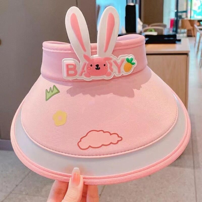 Children Topless Visor Hat Supplier - Hot Sale Casual Collapsible Multi-Color UV-resistant Breathable