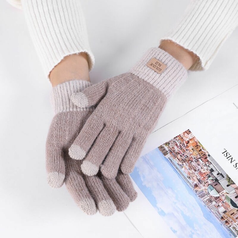 Winter Acrylic Gloves Supplier - Popular Bulk Discount Hot Selling Custom Anti-slip Warm Oblique Hook