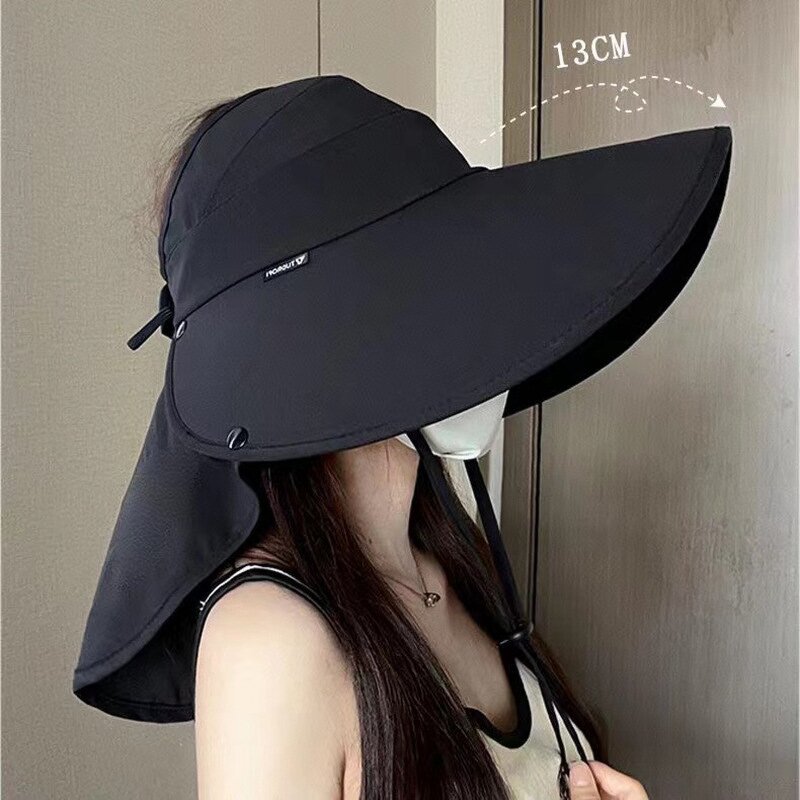 Foldable Sun Hat Supplier - OEM/ODM Popular Summer Necessary 14cm Large Brim Sunshade Beach