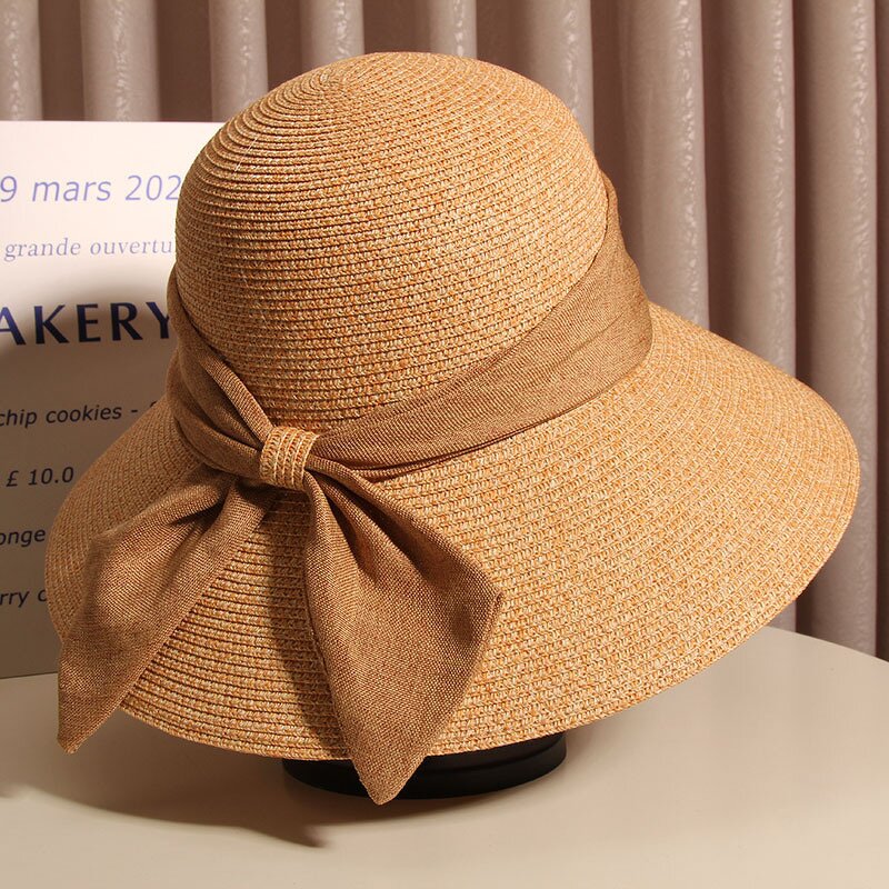 English Flat Top Hat Manufacturer - Fashionable Wholesale Summer Pearl Ribbon Top Casual French