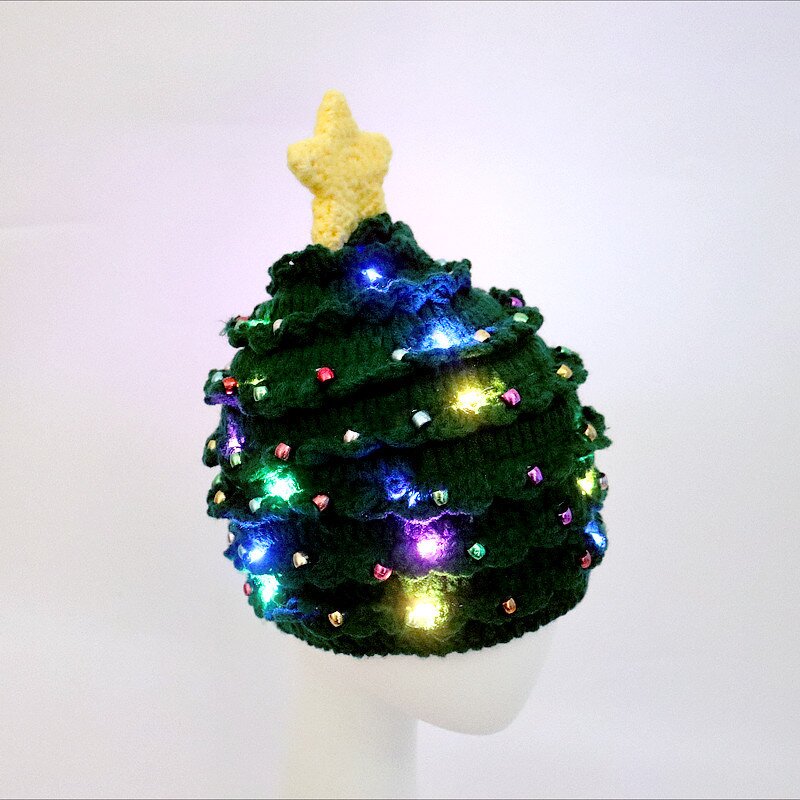 Family Knit Cap Supplier - Wholesale New Matching Christmas Tree Star Design Unisex Crochet