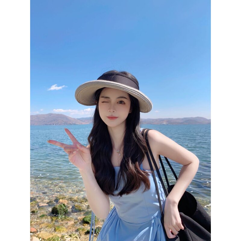 Seaside Beach Straw Hat Supplier - 2025 New Seaside Vacation Leisure Travel Handmade Flower