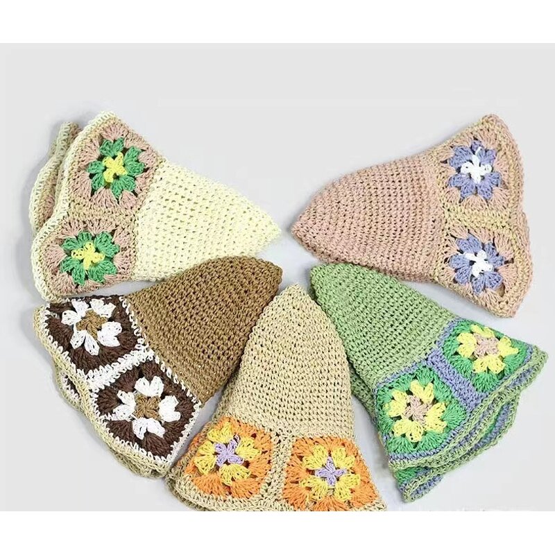 Seaside Beach Straw Hat Supplier - 2025 New Seaside Vacation Leisure Travel Handmade Flower