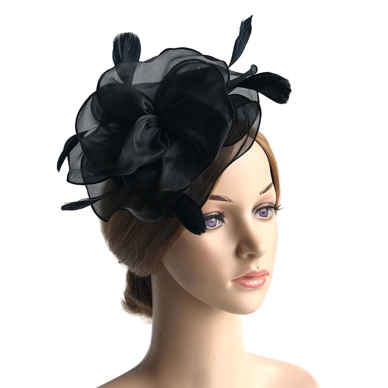 Feather Headpiece Set Manufacturer - High Quality Luxury European Style with Gloves Necklace