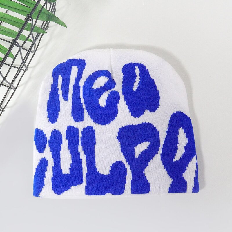 Knitted Beanie Supplier - OEM/ODM Hot Selling Y2K Pullover Letter Jacquard Acrylic Warm