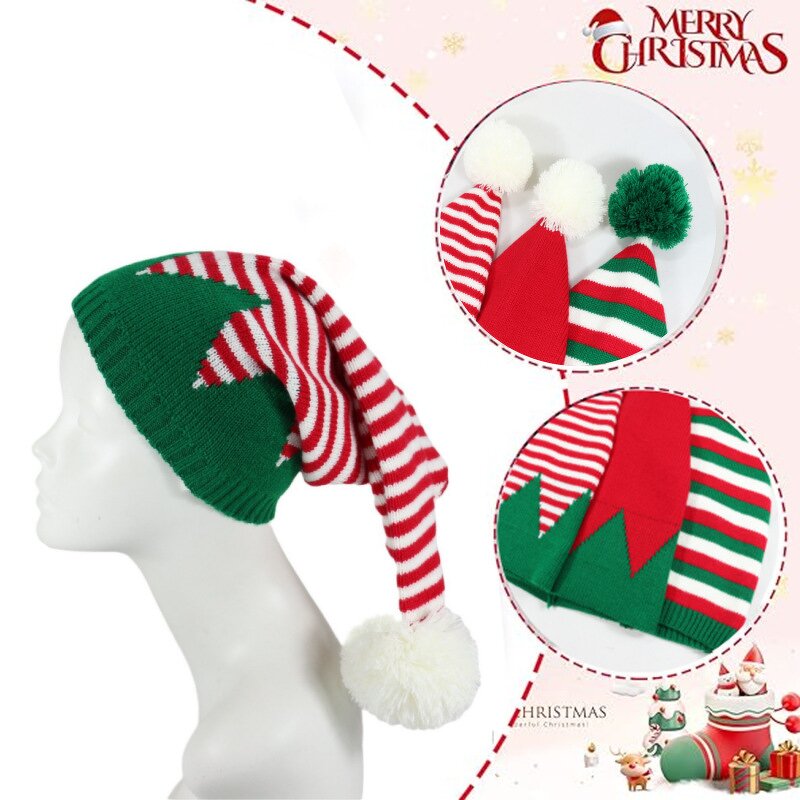 Christmas Jacquard Hat Factory - Wholesale Multi Color Cold with Plush Ball Custom Acrylic