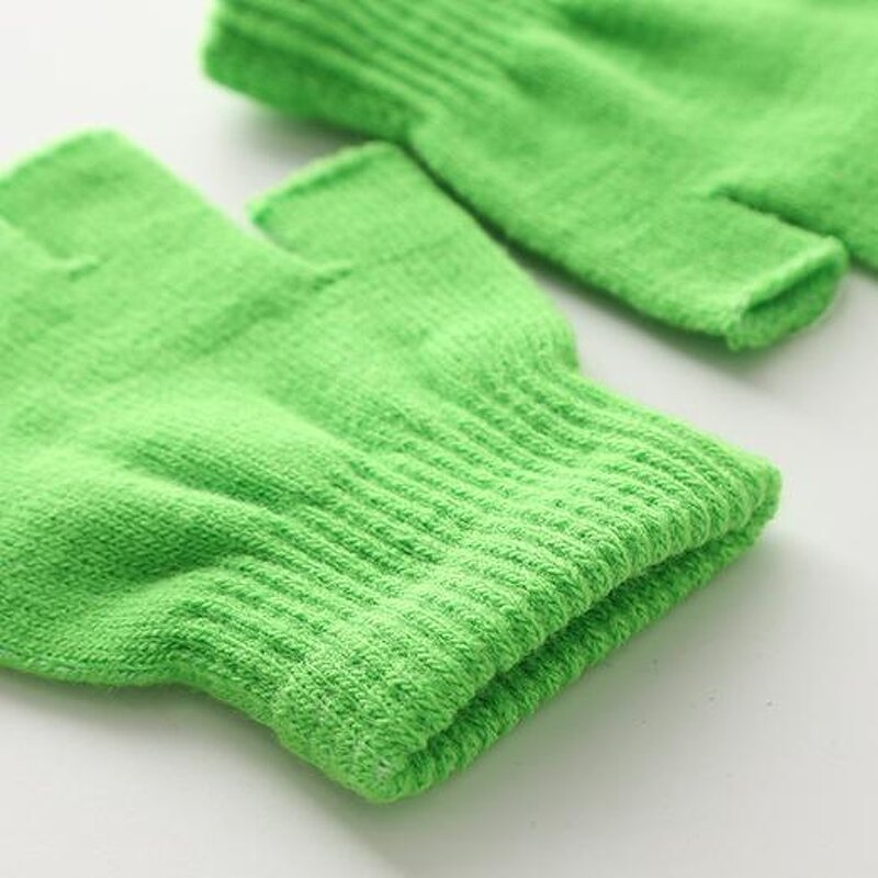 Kids' Winter Gloves Manufacturer - Wholesale 1-3 Years Old Solid Color Five-Finger Kindergarten Primary