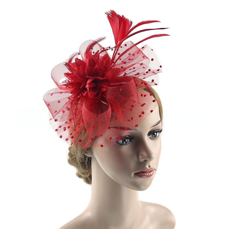 Retro Fascinator Headpiece Supplier - Wholesale Elegant Versatile European-American Style Mesh