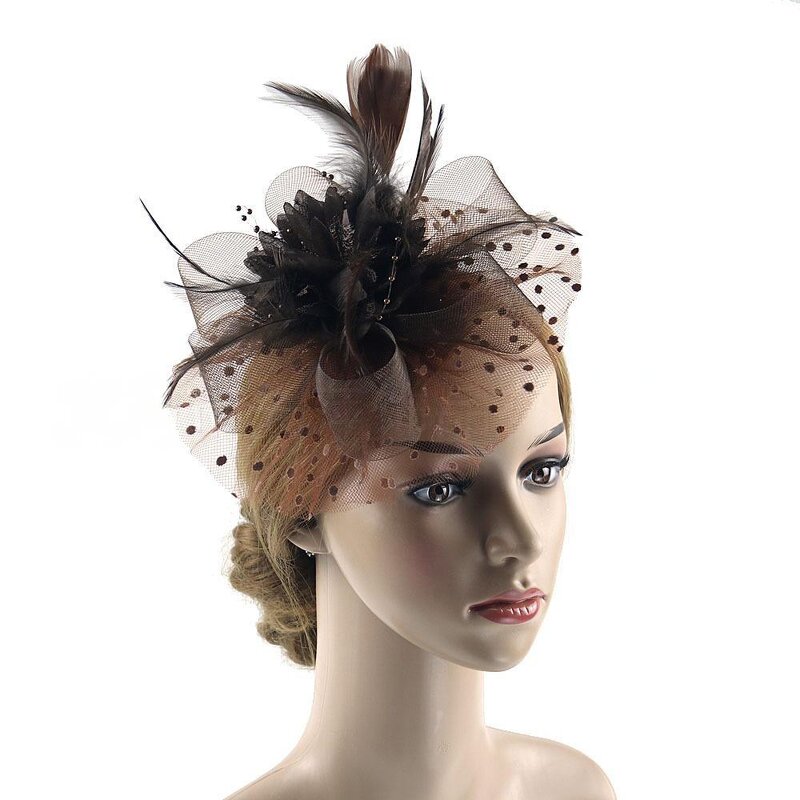 Retro Fascinator Headpiece Supplier - Wholesale Elegant Versatile European-American Style Mesh