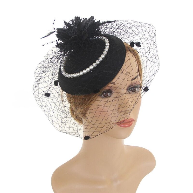 European Bridal Headpiece Supplier - Wholesale Vintage Veil Fascinator Feather for Wedding
