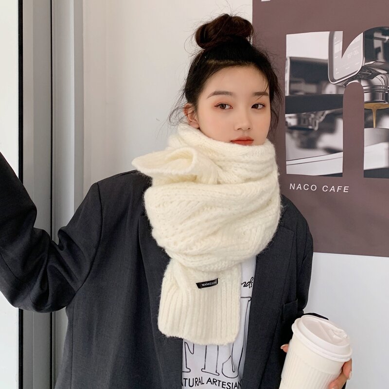 Korean Knitted Scarf Manufacturer - Autumn Winter Thick Warm Shag Line for Student Couples