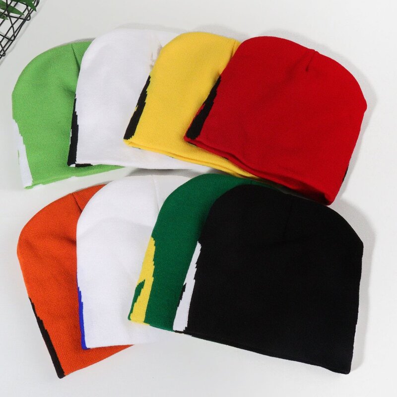 Knitted Beanie Supplier - OEM/ODM Hot Selling Y2K Pullover Letter Jacquard Acrylic Warm