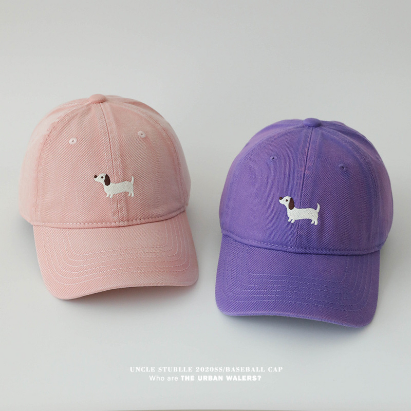 Polar Bear Embroidery Cap Supplier - Men's Women's Adjustable Widened Brim Face Small Washed Denim