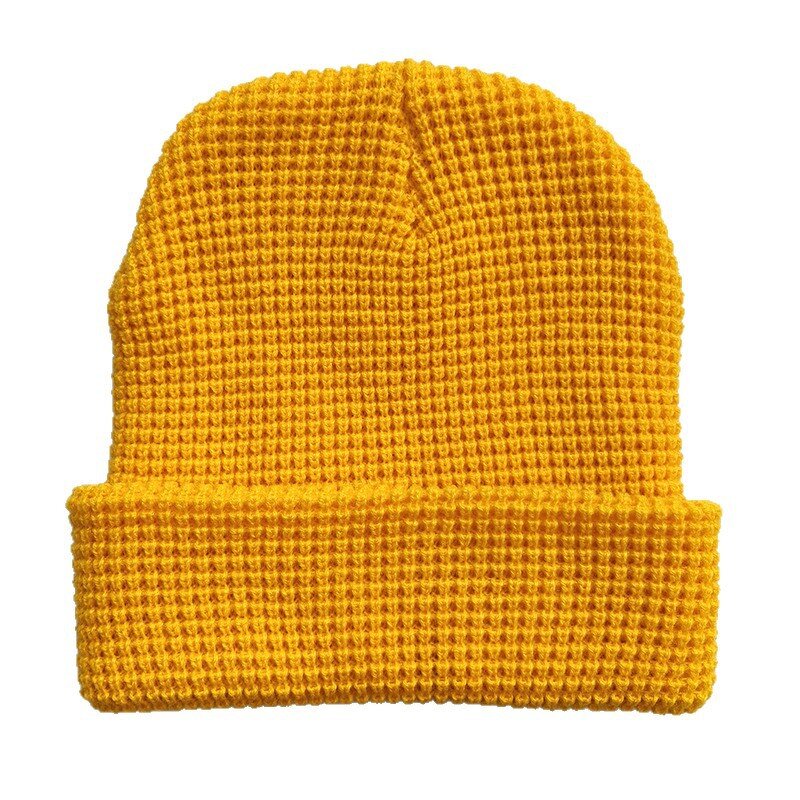 Winter Knitted Hat Supplier - OEM/ODM Spot Custom Thickened Seamless Jacquard Acrylic Waffle