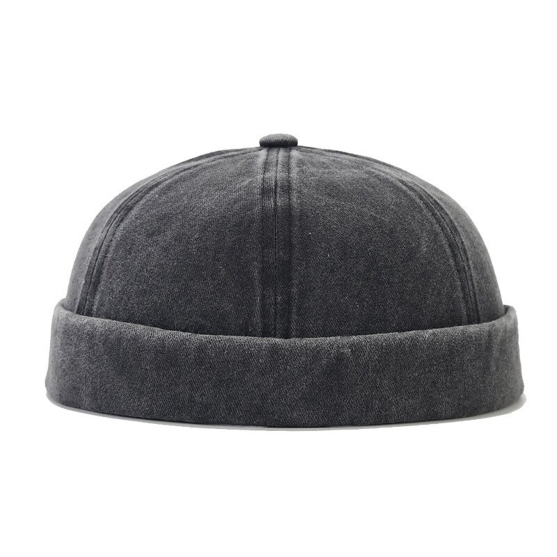 Corduroy Brimless Cap Manufacturer - Custom Woven Label Patch Cotton Skull Caps New Vintage