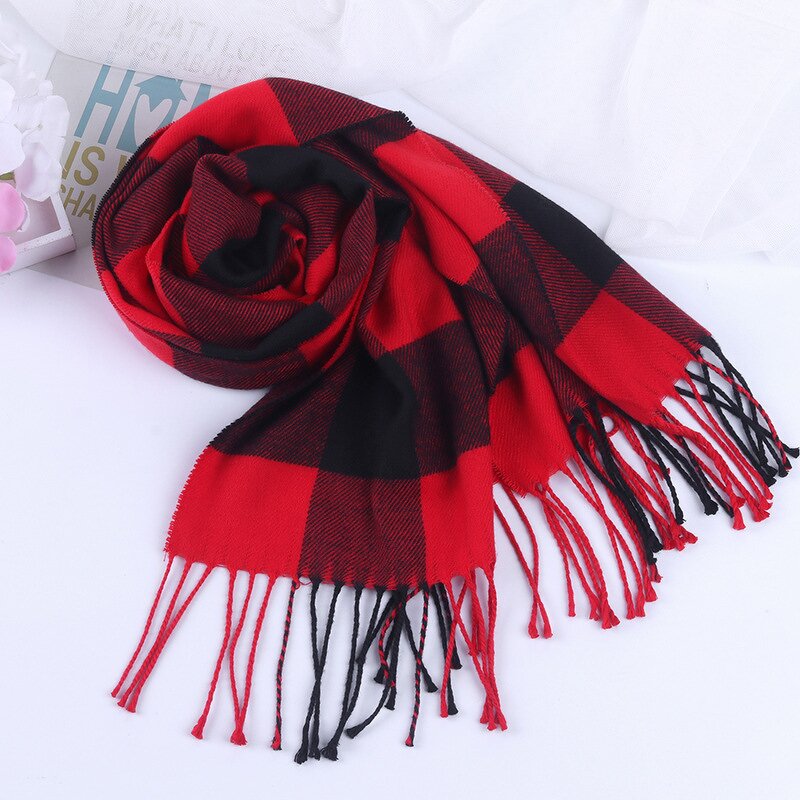 Polyester Plaid Shawl Supplier - New Arrival Autumn Winter High-End Cross-Border All-Match for Couples