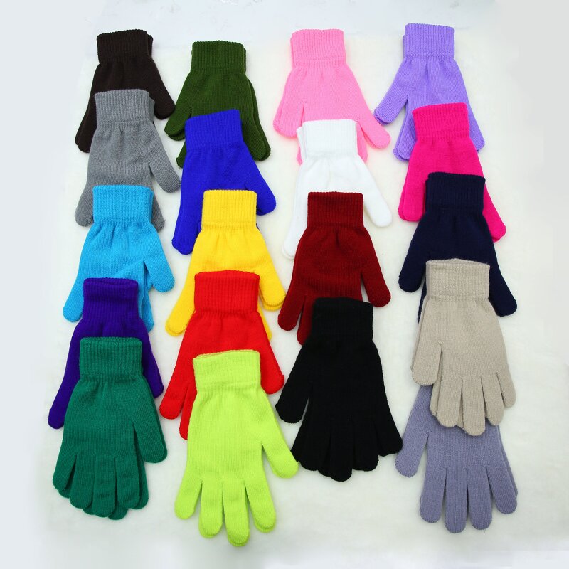 Korean Touch Screen Gloves Manufacturer - The Latest Design with Wool Thickened Knitted Cartoon Warm