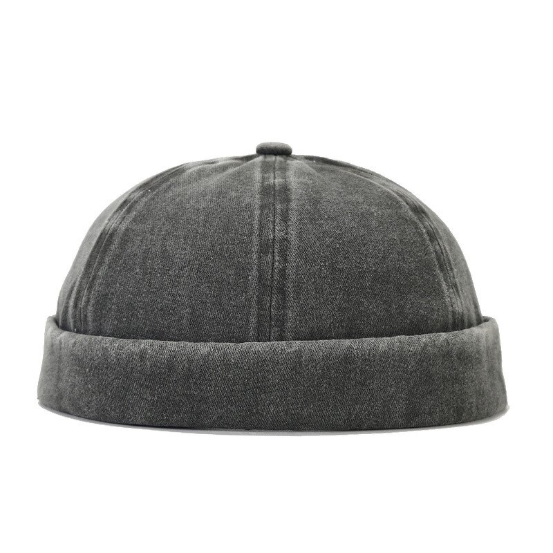 Corduroy Brimless Cap Manufacturer - Custom Woven Label Patch Cotton Skull Caps New Vintage