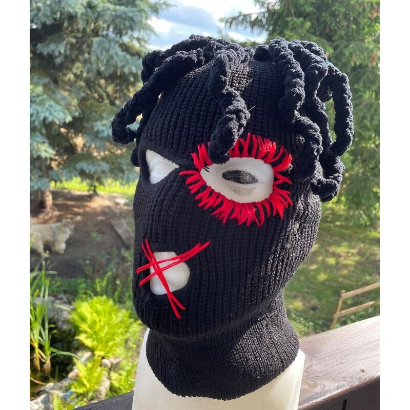 Devil Horn Balaclava Factory - OEM/ODM Exaggerated Creative High Quality Halloween Party Fun