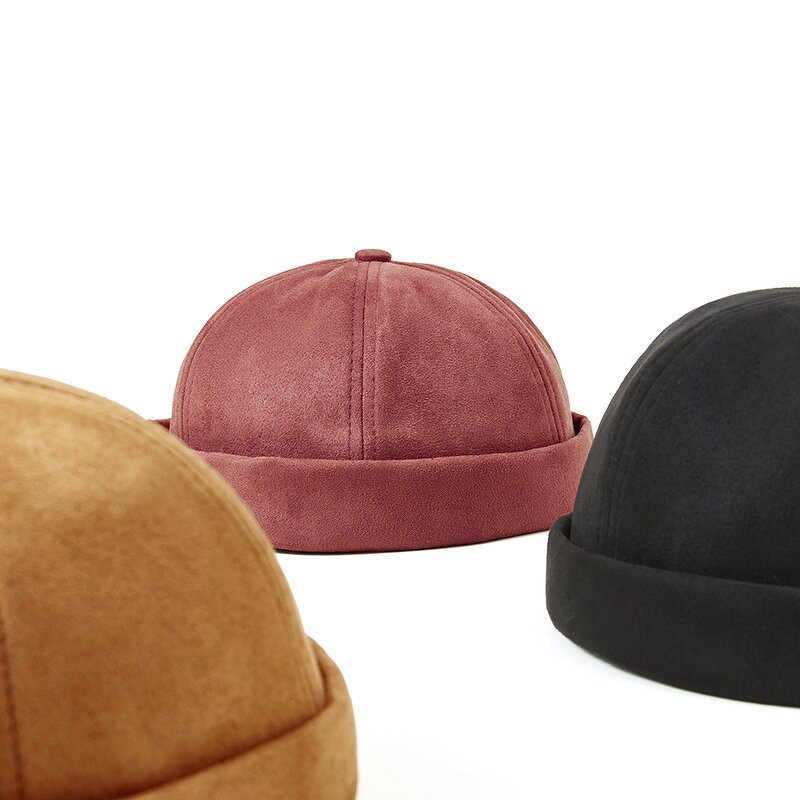 Docker Sailor Cap Supplier - Fashion Unisex Biker Cap Adjustable Casual Brimless Skull Gorro