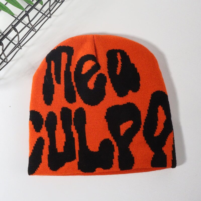 Knitted Beanie Supplier - OEM/ODM Hot Selling Y2K Pullover Letter Jacquard Acrylic Warm