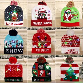 LED Kids Winter Hats Manufacturer - Wholesale Charming Party Pompom LED Light-up Caps