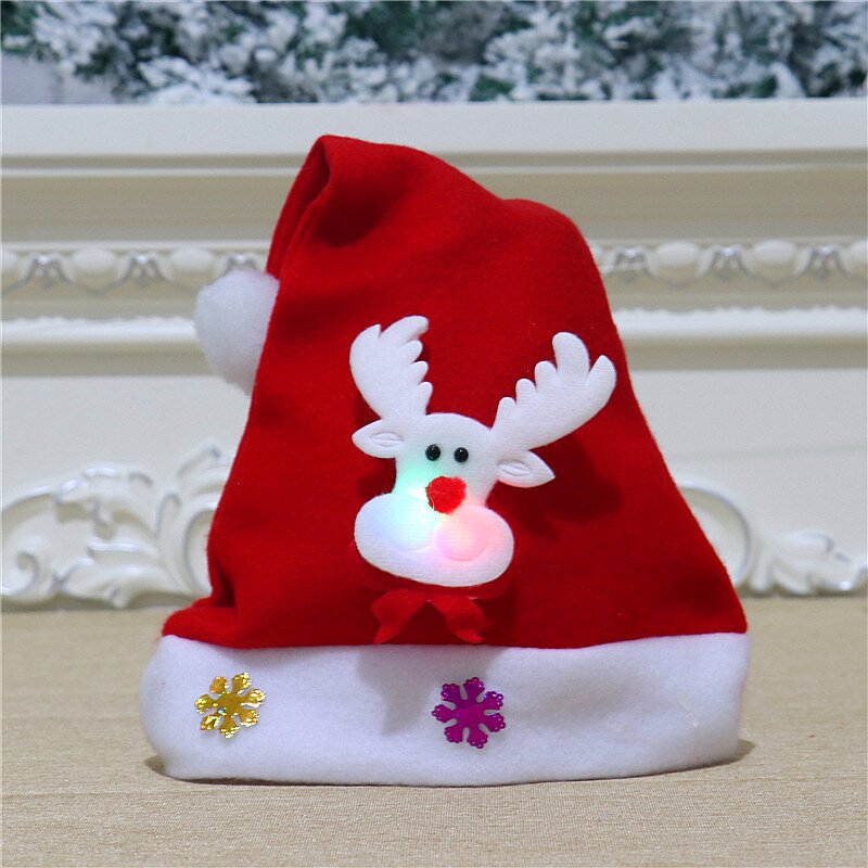 Christmas Luminous Hat Supplier - OEM/ODM Creative Snowman for Kids Adults Cartoon Pattern