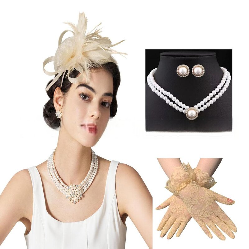 Mesh Headpiece Supplier - High Quality Photography Flower Hair Accessories Race Feather