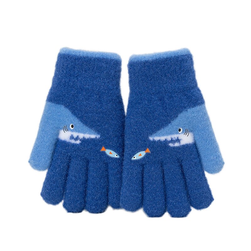 Riding Gloves Factory - Wholesale New Fleece-Lined Windproof Cold-Resistant Cute Knit Touchscreen
