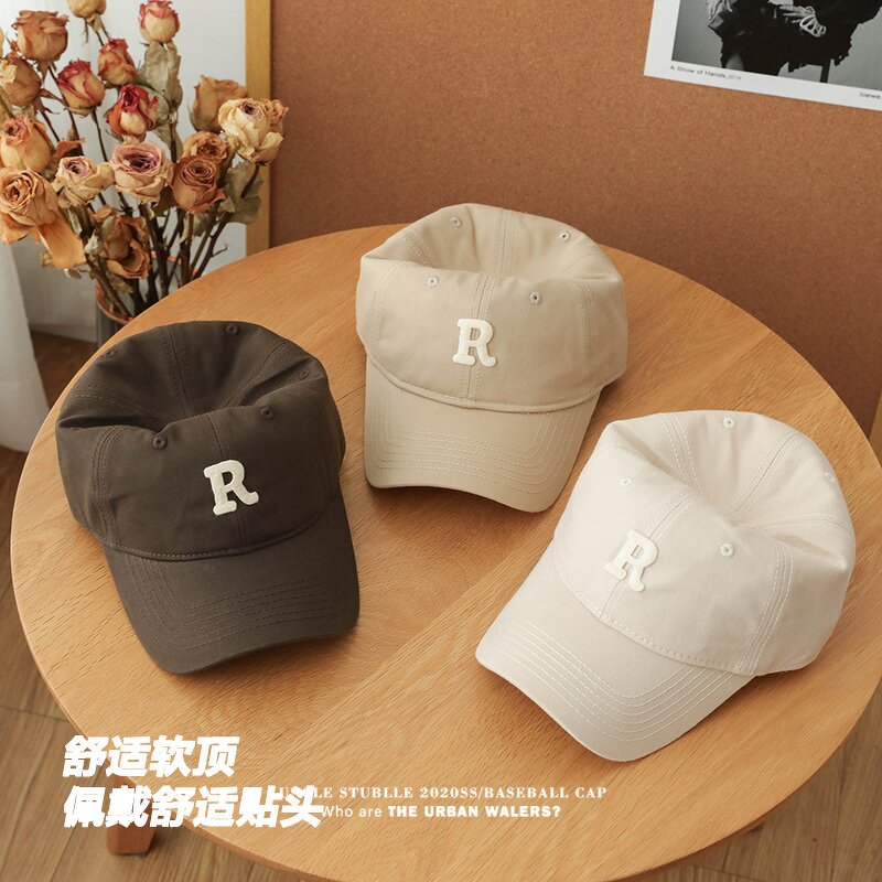 PVC Baseball Cap Manufacturer - Original Design Korean Wide Brim Shown Face Small Cap Couple