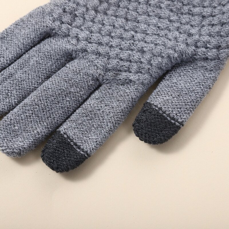 Half Finger Gloves Factory - New Solid Color Warm Autumn Winter Office Cycling Stretchy Cotton