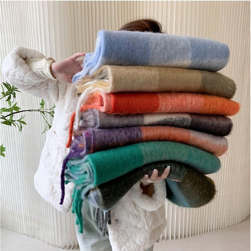 Ethnic Paisley Shawl Supplier - Wholesale Large Autumn Winter Warm Long Thick Extra-Length Jacquard