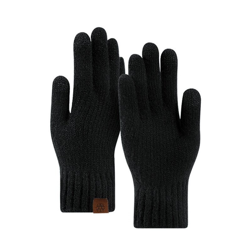 Fleece-Reinforced Gloves Factory - Twist Knitted Cold-Proof Touch Screen Warm Wool in Winter
