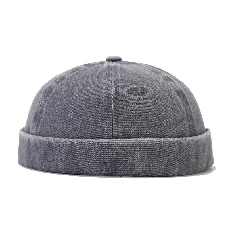 Corduroy Brimless Cap Manufacturer - Custom Woven Label Patch Cotton Skull Caps New Vintage