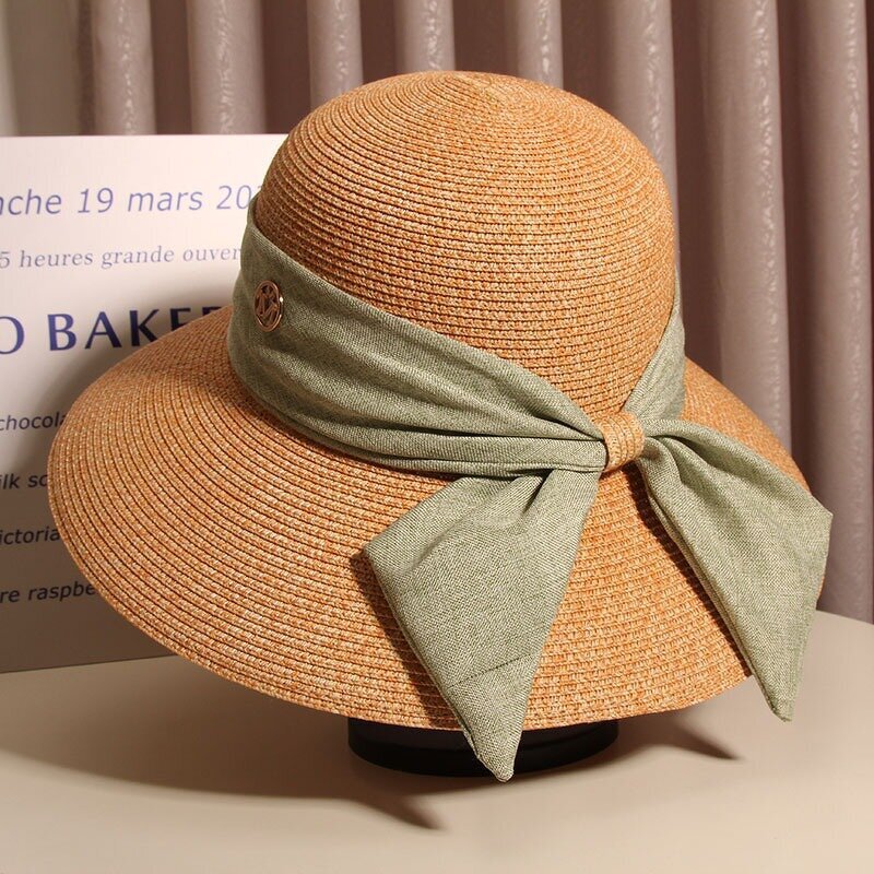 English Flat Top Hat Manufacturer - Fashionable Wholesale Summer Pearl Ribbon Top Casual French