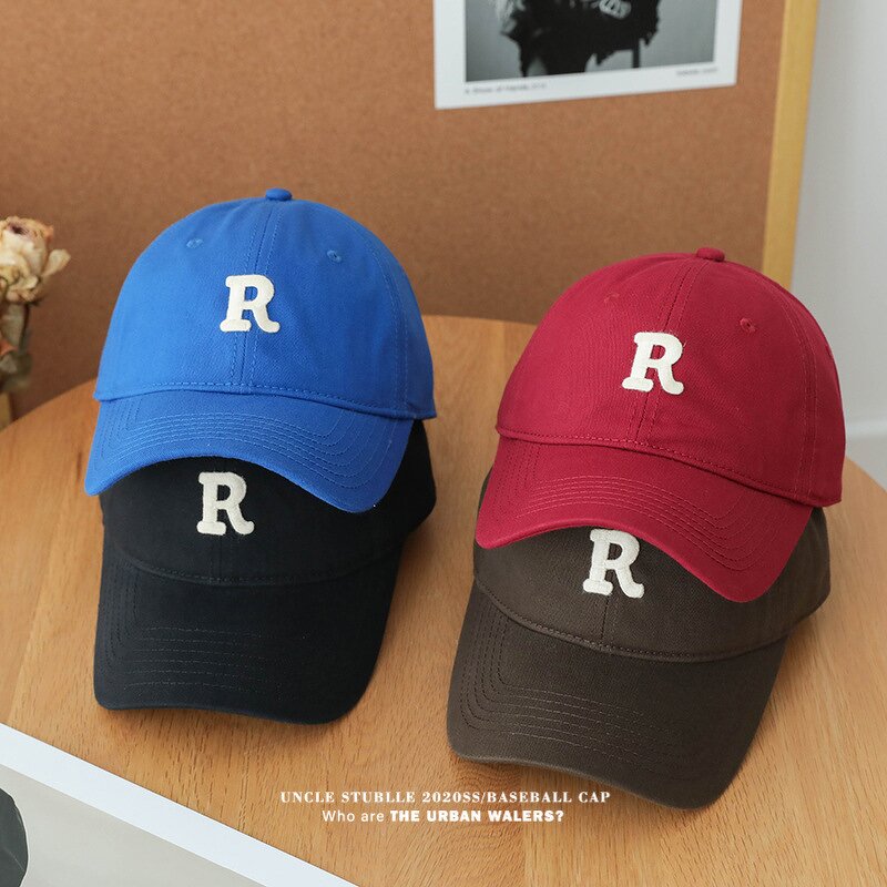 PVC Baseball Cap Manufacturer - Original Design Korean Wide Brim Shown Face Small Cap Couple
