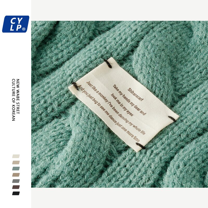 Ins Girly Heart Scarf Supplier - Winter Fashion Twist Wool Ladies Student Solid Color Warm Knit