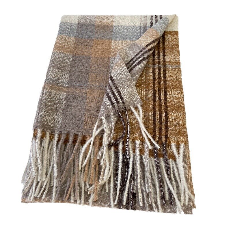 British Style Plaid Scarf Manufacturer - High Quality Autumn Winter Polyester Fiber Women's & Men's