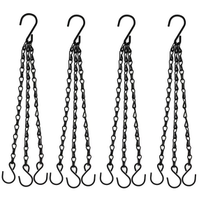 Iron Hanging Chain Manufacturer - 3-Lead with Hooks for Flower Pots Planters