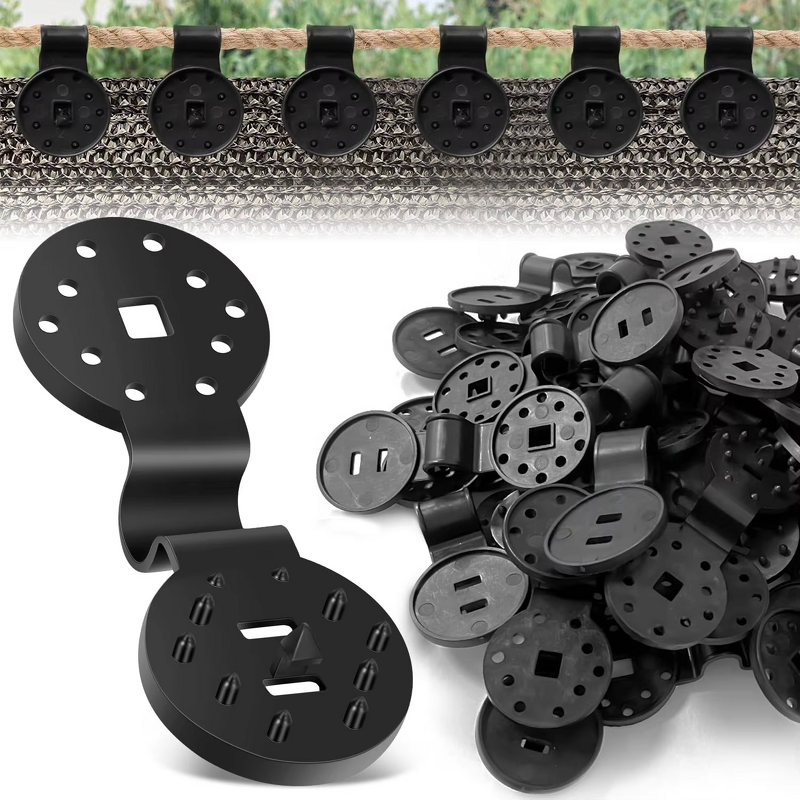 Sun Shade Net Clips Factory - Waterproof Greenhouse Plastic Film Clip Round