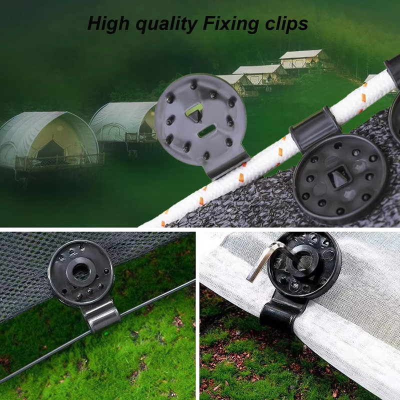 Sun Shade Net Clips Factory - Waterproof Greenhouse Plastic Film Clip Round