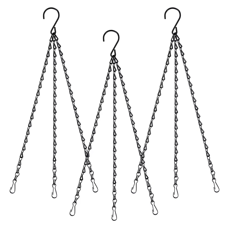 Hanging Basket Chain Supplier - Flower Pot Replacement Chain 3 Point Hanger