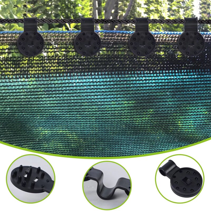 Sun Shade Net Clips Factory - Waterproof Greenhouse Plastic Film Clip Round